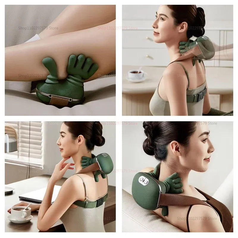 Trapezius Cervical Neck & Shoulder Massager – Kneading Neck Pain Relief and Neck Protection Device