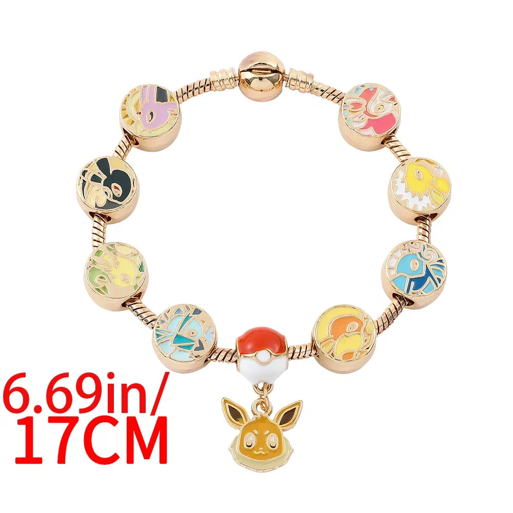 Pokémon Cartoon Bracelet - Adjustable Alloy Anime Bracelet Gift for Fans