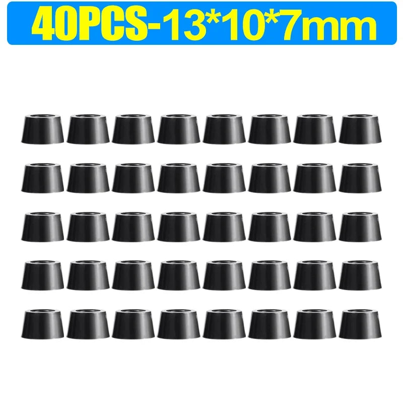 8/80pcs Rubber Furniture Pads - Non-Slip Floor Protectors & Chair Leg Bumper Gaskets for Tables and Cutting Boards