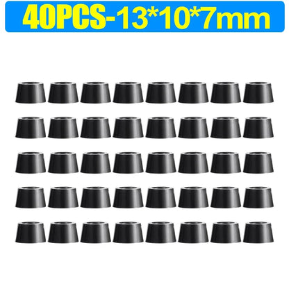 8/80pcs Rubber Furniture Pads - Non-Slip Floor Protectors & Chair Leg Bumper Gaskets for Tables and Cutting Boards