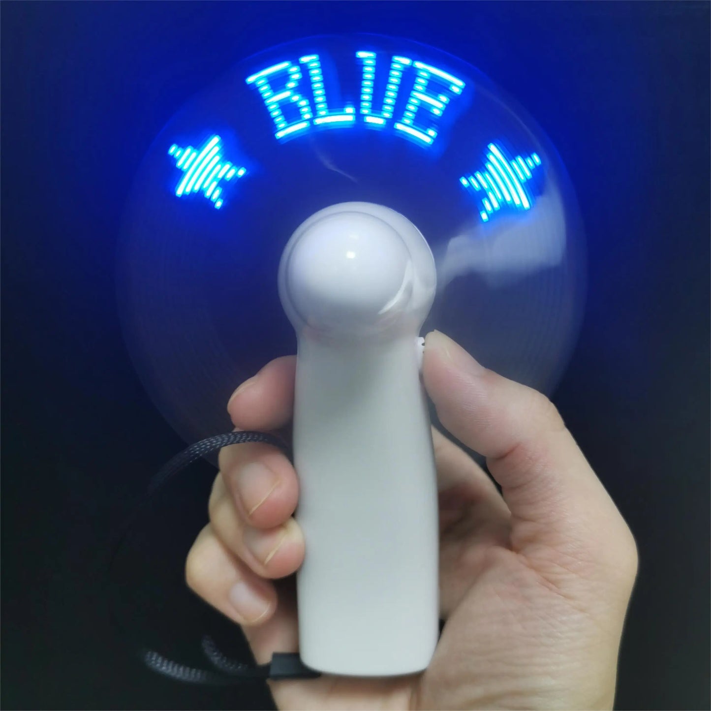 6-20 Pcs Customized LED Fans – Personalized Portable Light-Up Fans for Proposals, Outdoor, Birthday & Wedding Gift Favors