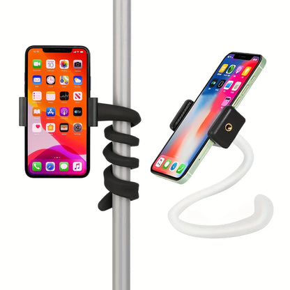 Portable Flexible Phone Holder Stand for Treadmill, Bike, Stroller, Cart, Bed, Car, Kitchen & Desk