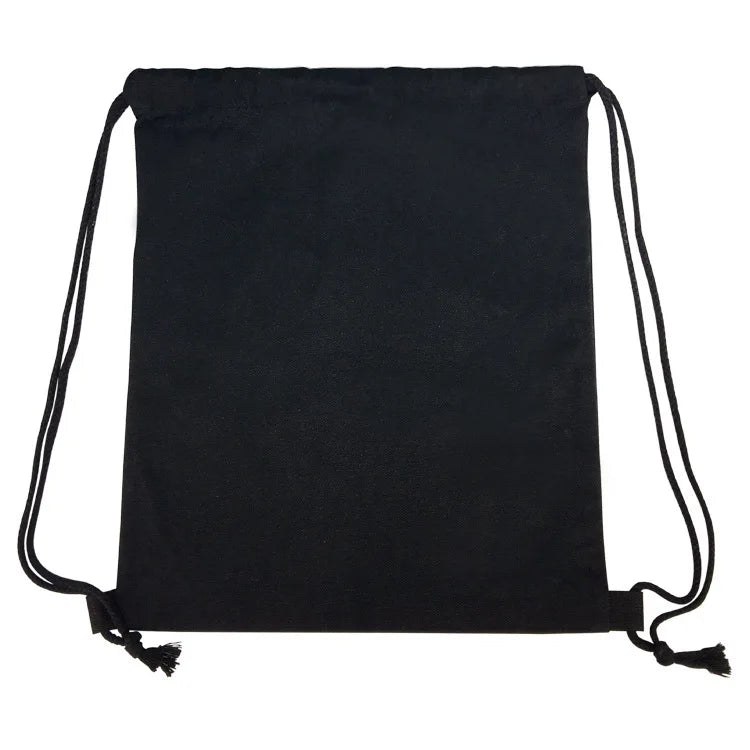 One Piece Luffy Anime Drawstring Backpack — Full-Color Cartoon Storage Bag with Pocket
