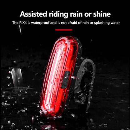 USB Rechargeable Bicycle Taillight – MTB Red LED Rear Cycling Warning Light for Mountain Bike Safety Lamp