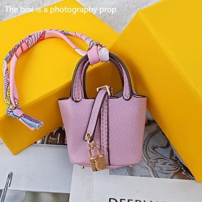 Mini Bag Pendant Keychain – Creative Portable Zero Wallet, Bracelet, and Bluetooth Earphone Multifunctional Hanging Accessory