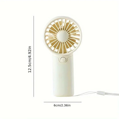 Cute Mini Portable Handheld Fan | Lightweight Pocket Electric Fan, Low Noise for Students, Outdoor Use 2025