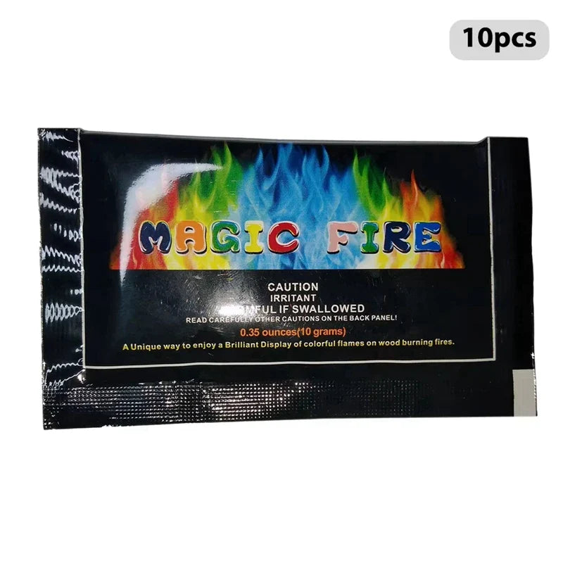 10-Pack Color Changing Fire Packets – Non-Toxic Powder for Bonfires, Fire Pits & Fireplaces