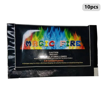 10-Pack Color Changing Fire Packets – Non-Toxic Powder for Bonfires, Fire Pits & Fireplaces