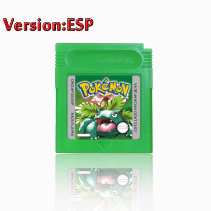 Pokemon GBC Game Cartridge - 16-Bit Video Game Card in Red, Blue, Crystal, Gold, Silver & Yellow Versions
