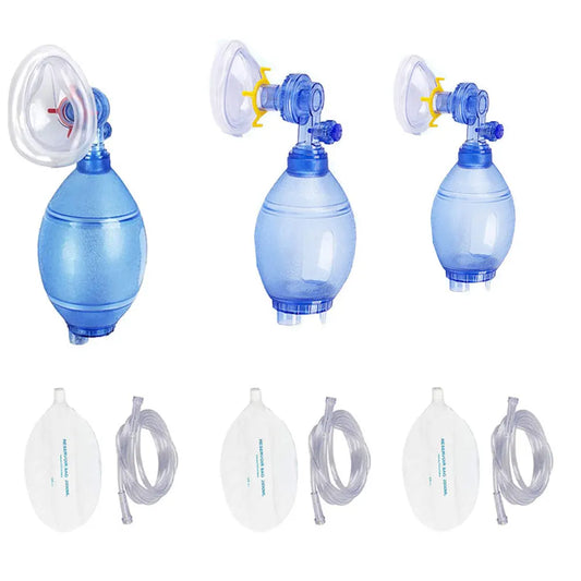 First Aid Resuscitation Ambu Bag — PVC Adult, Child & Infant Emergency Manual with 1600ml/2000ml Reservoir