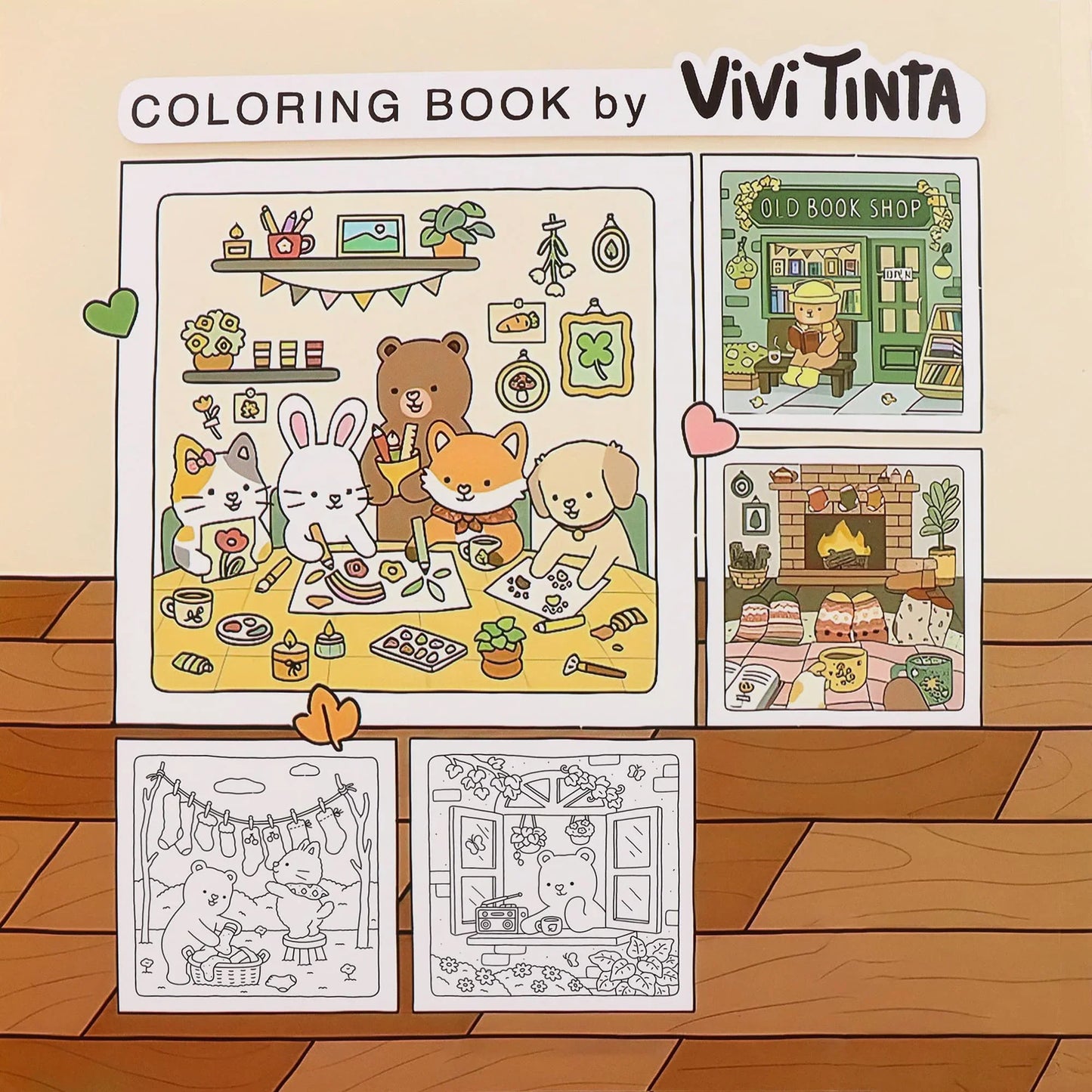 Into the Garden Coloring Book for Adults & Teens - Bold & Simple Designs with Plants, Flowers & Cute Animals