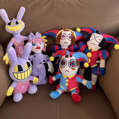 The Amazing Digital Circus Plush — Pomni & Jax Cute Stuffed Animal Dolls, Birthday & Christmas Gift for Kids