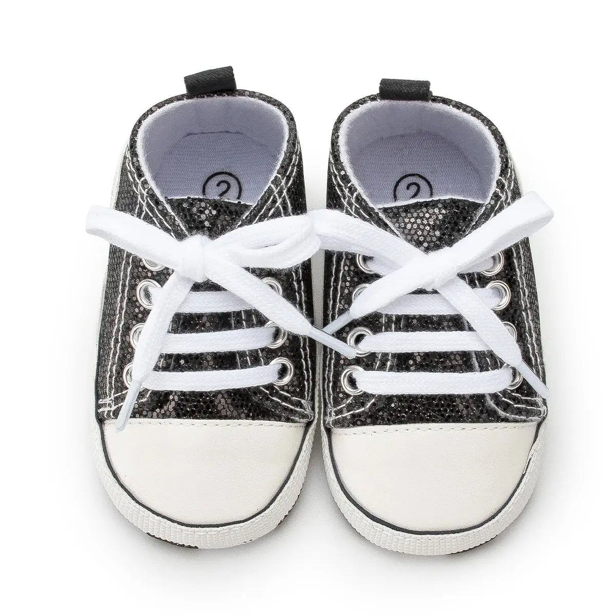 Meckior Baby Flash Canvas Sneakers – Infant First Walkers Soft Sole Anti-Slip Shoes for Boys & Girls