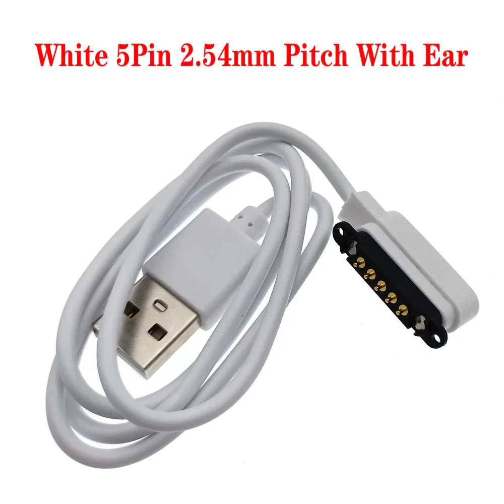 Magnetic Pogo Pin Connector Set – 2/4/5 Pin Spring-Loaded Male & Female DC Charging Power Socket for Secure Magnetic Connection Cable Adapter
