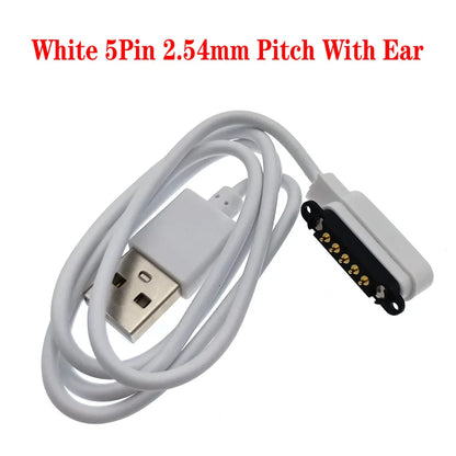 Magnetic Pogo Pin Connector Set – 2/4/5 Pin Spring-Loaded Male & Female DC Charging Power Socket for Secure Magnetic Connection Cable Adapter