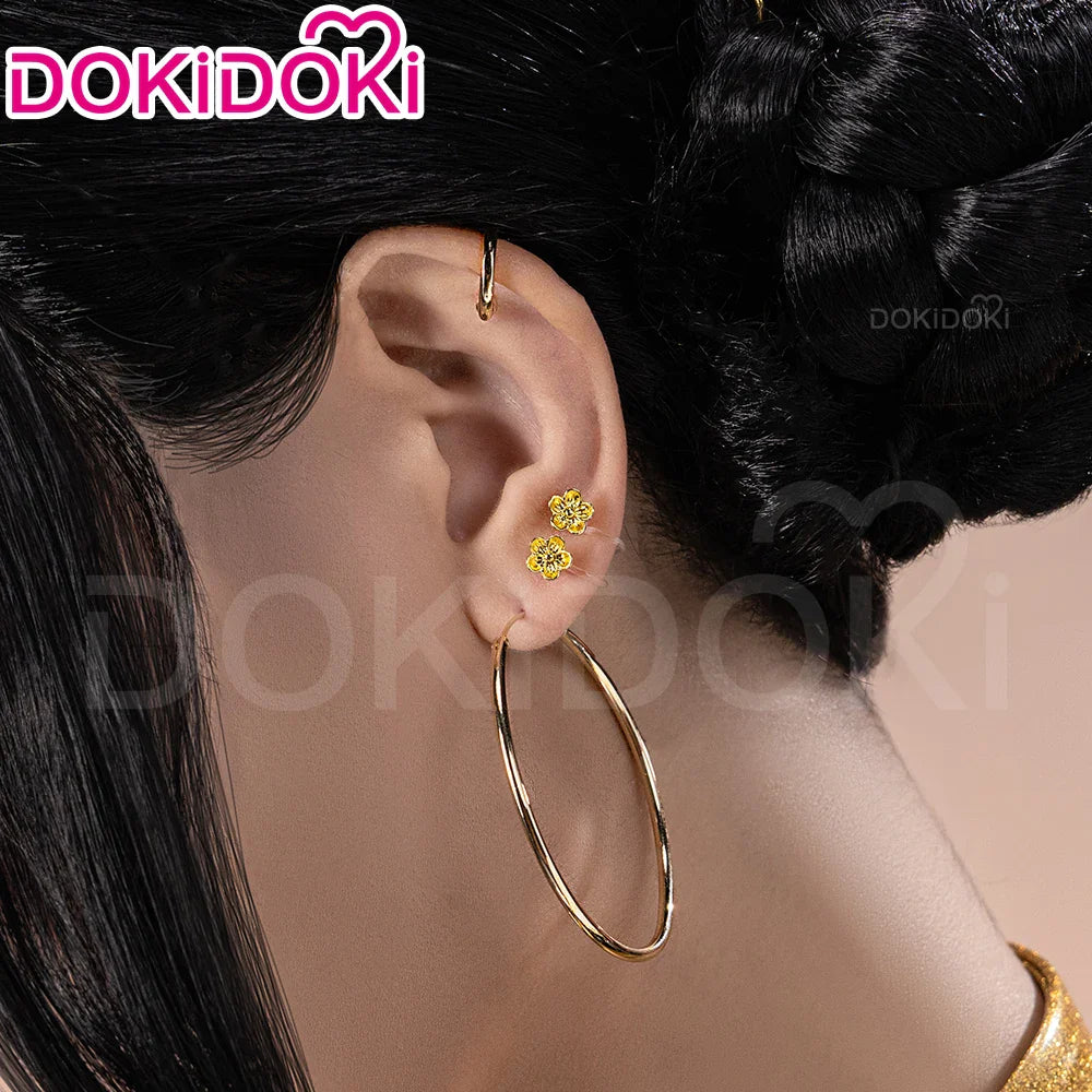 Rumii Miraa Zoeyy Cosplay Earrings — DokiDoki Metal Headwear for Halloween & Costume Accessories
