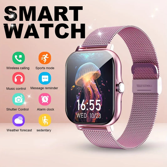 2025 New Upgrade Smartwatch – 1.83" Full Touch Display, Bluetooth Call, Sports Tracking for Men & Women, Android & iOS Compatible