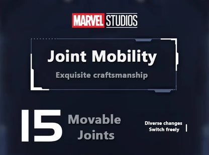 Marvel Iron Man Head Shaped Action Figure – Deformable Toy with Spider-Man Joints, Mobile Model Doll for Kids’ Educational Play