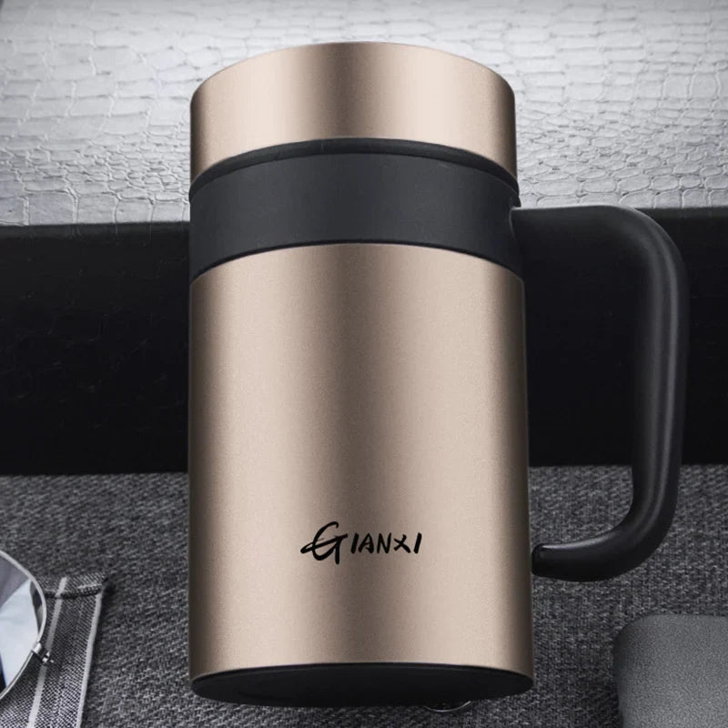 Large Capacity Stainless Steel Vacuum Flask Heat Preservation Insulated Household Cup