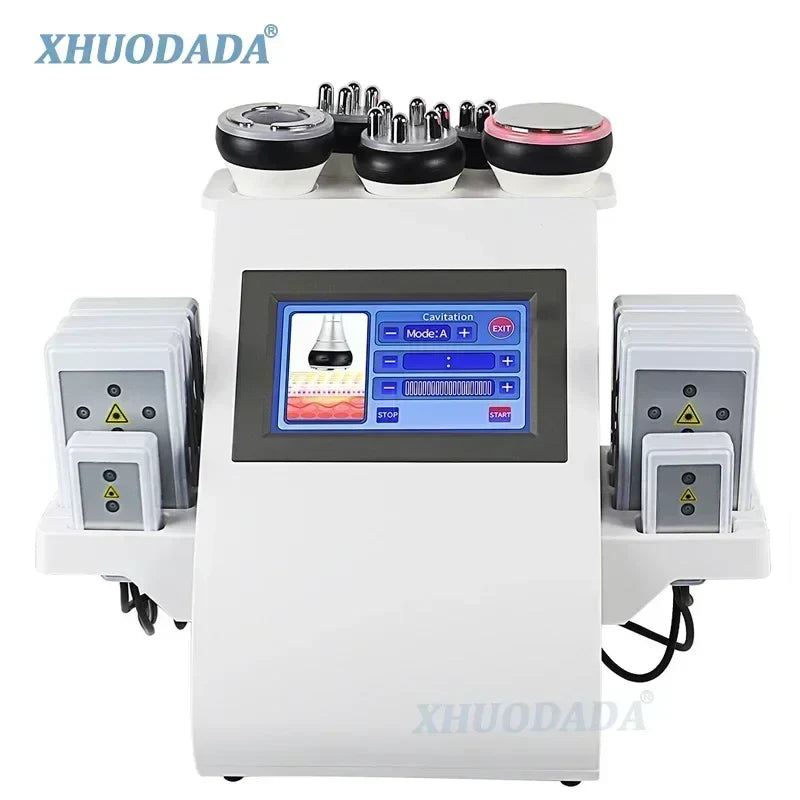 6-in-1 40K Cavitation Ultrasonic Body Slimming Machine | Anti-Wrinkle, Skin Lift & Rejuvenation with Multi-Polar Frequency