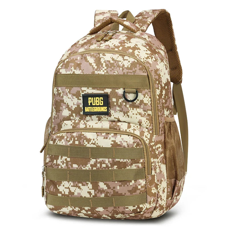 Camouflage Large-Capacity Backpack – Zipper Closure Hiking & Outdoor Adventure Travel Bag