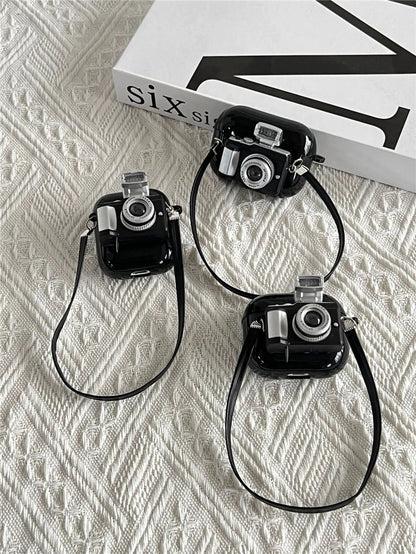 Protective Convenience: Camera Earphone Case with Strap for Apple Airpods 3 2 1 Pro - Soft Silicone Headphone Cover for Air Pods 3rd Generation, Enhanced Protection