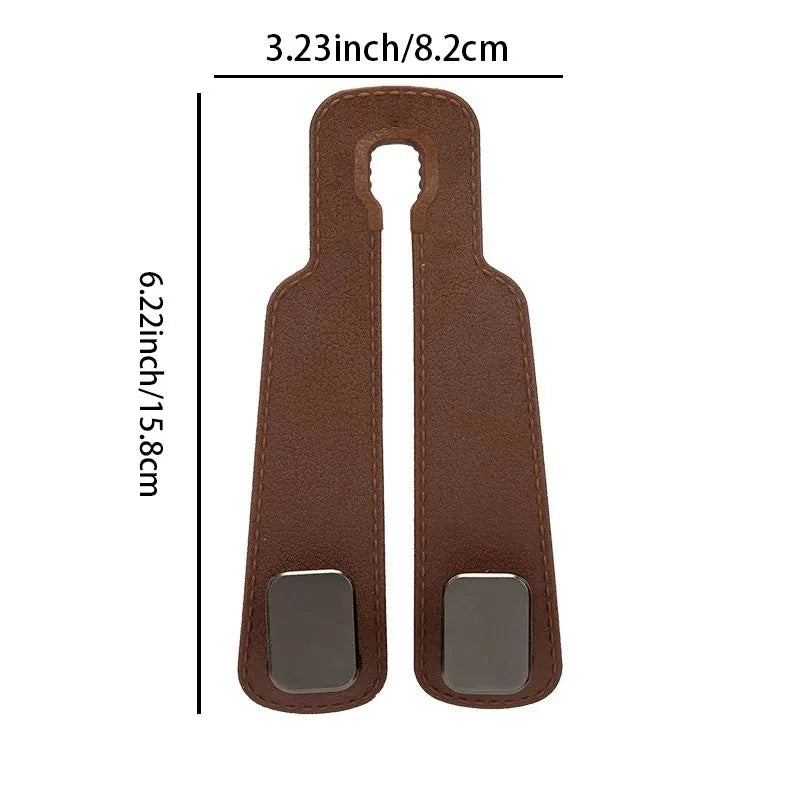 Car Headrest Hooks Hanger – Seat Back Bag Organizer Clips Auto Storage Fastener Hooks