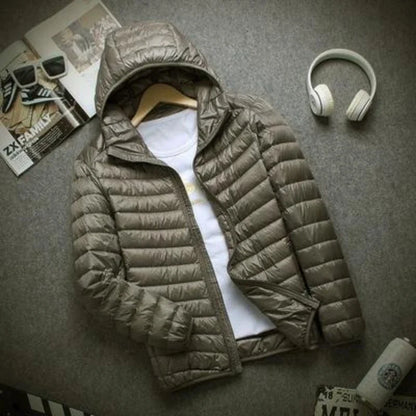 Men's Autumn & Winter Down Jacket – Fashion Hooded Slim Fit, Super Light & Warm Coat