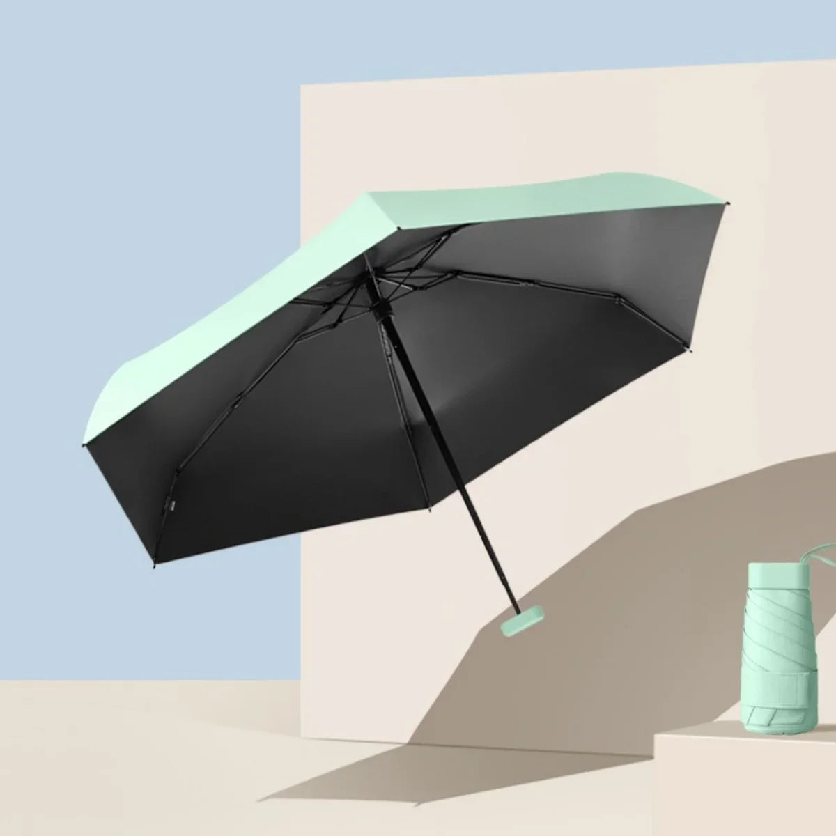 Ultra-Light Portable Mini Umbrella — Sixfold UV-Resistant Travel Umbrella (1pc)