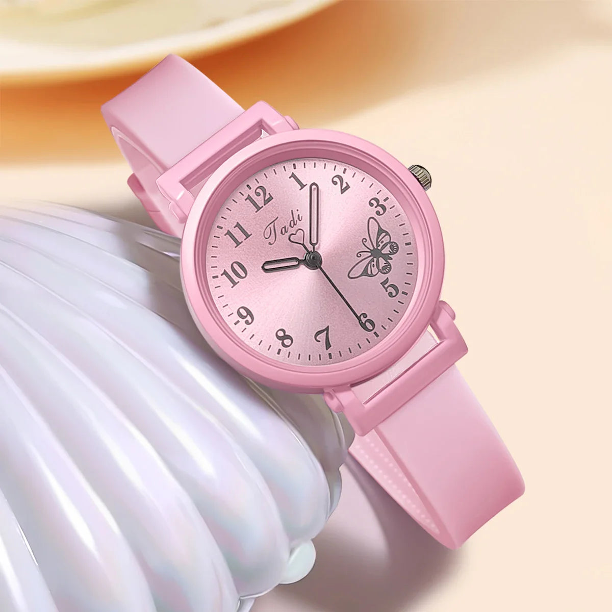 Women’s Silicone Strap Quartz Watch – Casual Wristwatch Gift for Ladies