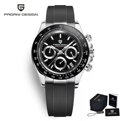 PAGANI DESIGN 2024 Quartz Men's Luxury Business Watch – Chronograph VK63 Waterproof