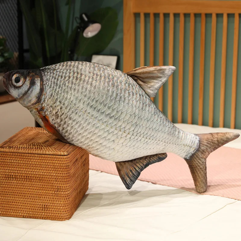 Simulation Fish Plush Toy - Soft Stuffed Animal Pillow Cushion for Kids Girls Christmas Gift and Home Decor