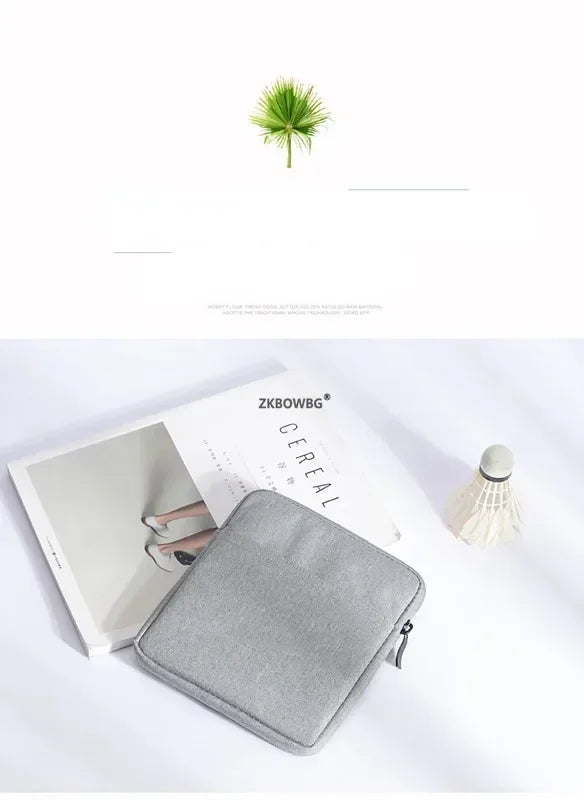 Universal Sleeve Bag Case for 7" eReaders — Kobo Libra 2, H2O Libra Colour, Onyx Boox Leaf 2/3, Kindle Oasis 9th/10th