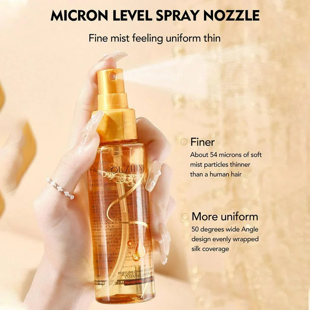 Deep Nourishing Hair Care Essential Oil Spray – Fragrant Treatment to Enhance Shine and Repair Damaged Hair