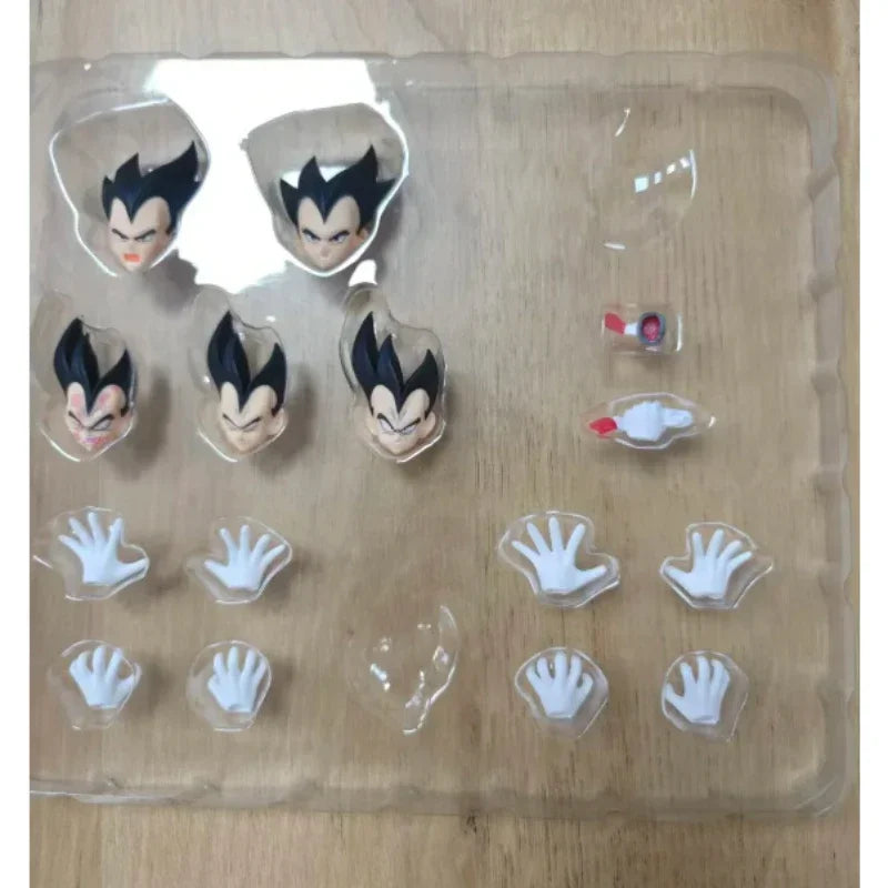 Black Hole Toys Dragon Ball SHF Action Figures — SSJ Super Saiyan Vegeta & Son Goku, Battle Suit & Battle Damage Model Toys