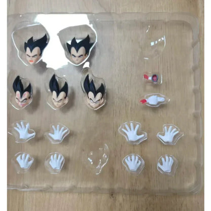 Black Hole Toys Dragon Ball SHF Action Figures — SSJ Super Saiyan Vegeta & Son Goku, Battle Suit & Battle Damage Model Toys