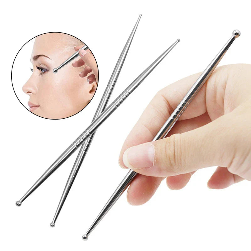 Stainless Steel Manual Acupuncture Pen – Deep Tissue Trigger Point Massage Tool for Pain Relief & Relaxation