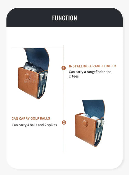 Golf Rangefinder Outdoor Pouch – Professional Golf Tee Holder & Ball Storage Bag, Golf Bag Accessories