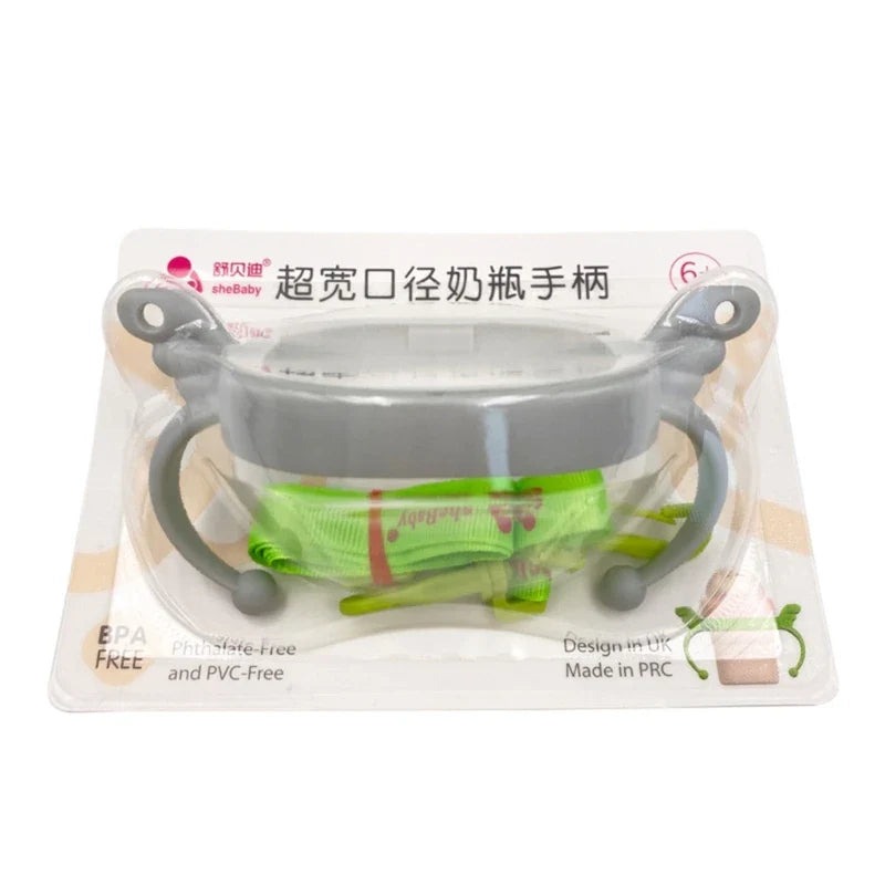 BPA-Free Classic Newborn Bottle Grip Handle – Compatible Silicone Handles for Hegen Bottle, Baby Feeding Accessories