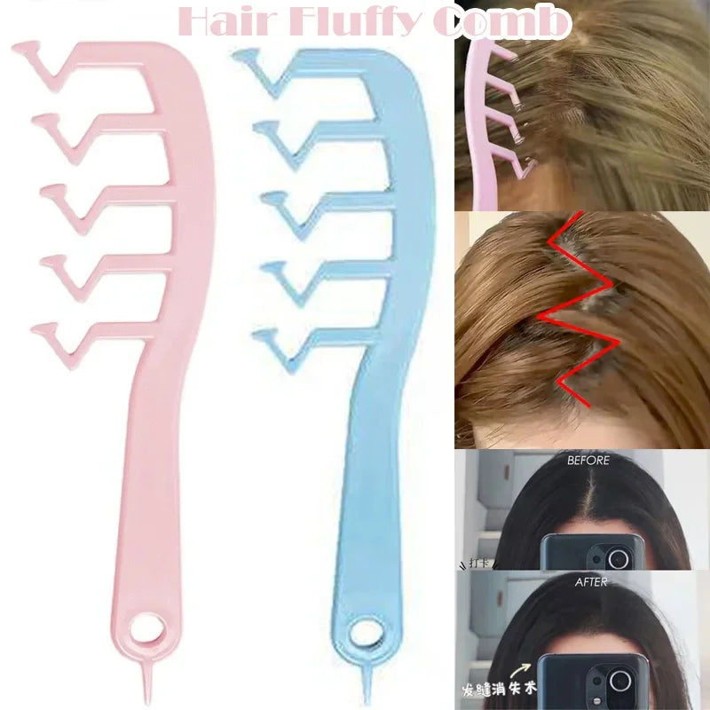Natural Hair Root Fluffy Clips - Curly Hair Rollers and Curlers for Bangs, Lazy Korean Styling Accessories in Black