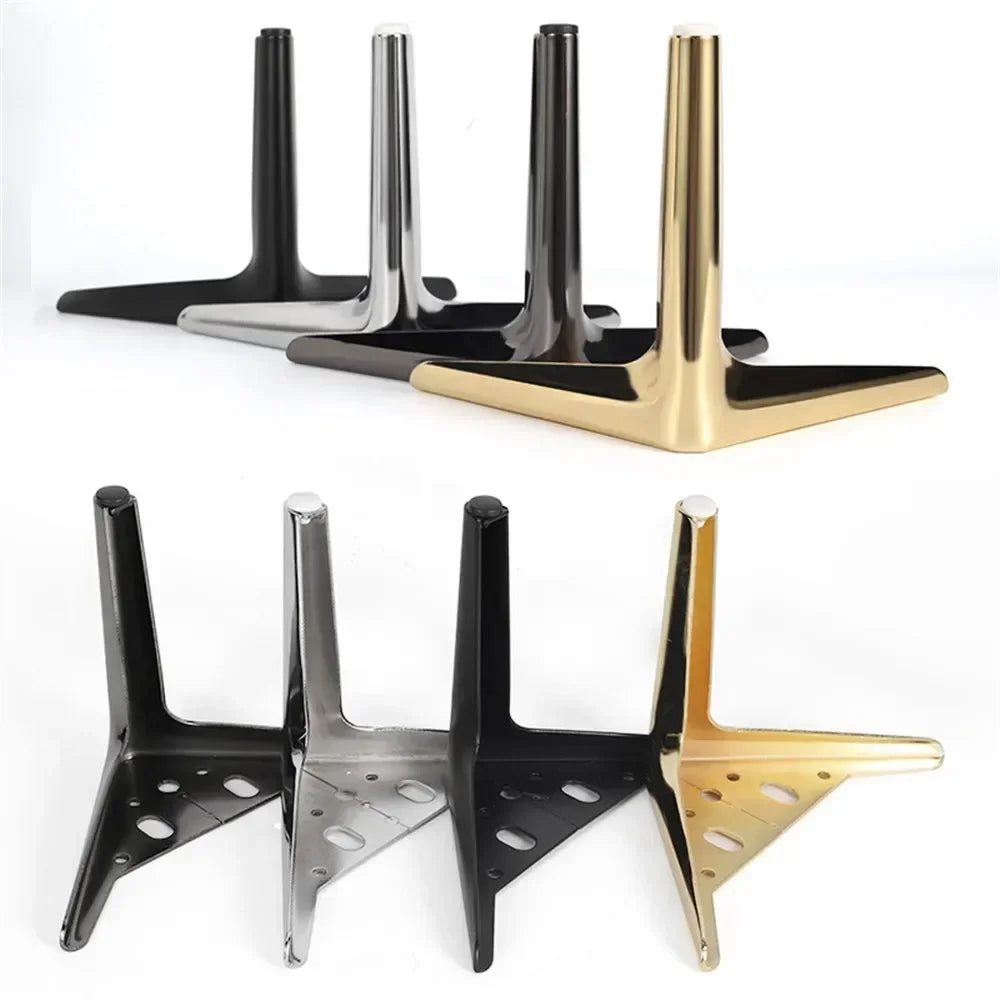 4Pcs Metal Furniture Legs – Heavy-Duty Feet for TV Stand, Sofa, Cabinet & Table, 800KG Load Capacity