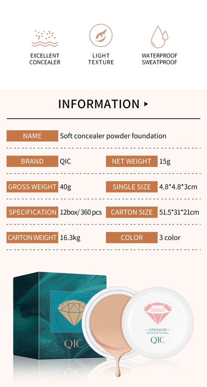 High Coverage Concealer – Anti-Dark Circle, Freckle & Long-Lasting Waterproof BB Cream Foundation for Face Makeup