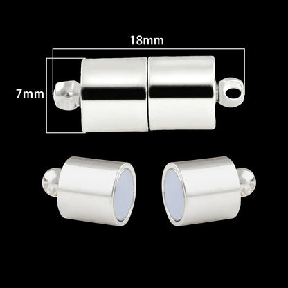 Magnetic Jewelry Clasps - Strong Buckle Connectors with Lobster Clasps for DIY Bracelets, Necklaces & Jewelry Making
