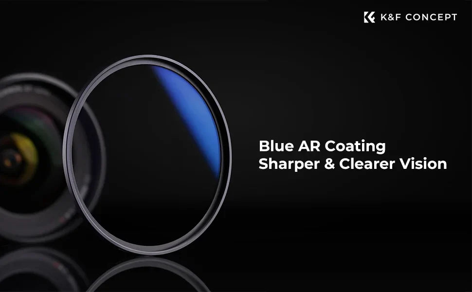 K&F Concept Ultra Slim MC UV Protection Filter — Multi-Coated HD Lens Filter (37mm to 82mm)