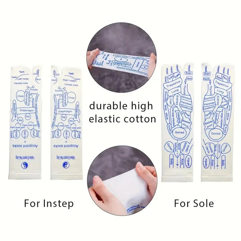 Acupressure Foot Massager Socks - Reflexology & Physiotherapy Tool for Tired Feet Relief