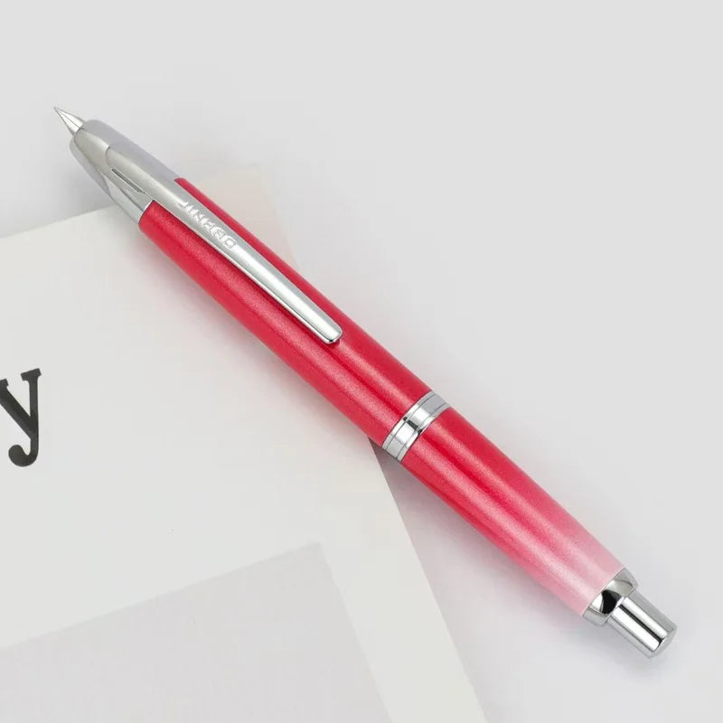 JinHao 10 Matte Black Fountain Pen — F/EF Nib Writing Pen for Office, School & Gifts