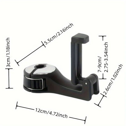 Multifunction Car Rear Headrest Hook – Holder for Phone, Bags & Accessories