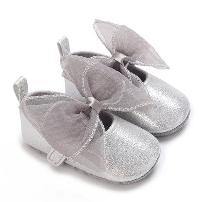 Infant Princess Pre-Walker Shoes - Bowknot Soft Sole Sandals for Baby Girls 0–1 Year