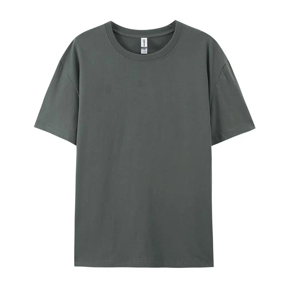 100% Cotton Solid Color T-Shirt – Unisex Short Sleeve Casual Breathable Summer Tee for Men & Women Fashion Wear