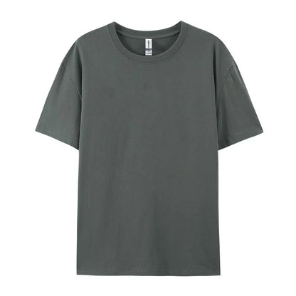 100% Cotton Solid Color T-Shirt – Unisex Short Sleeve Casual Breathable Summer Tee for Men & Women Fashion Wear